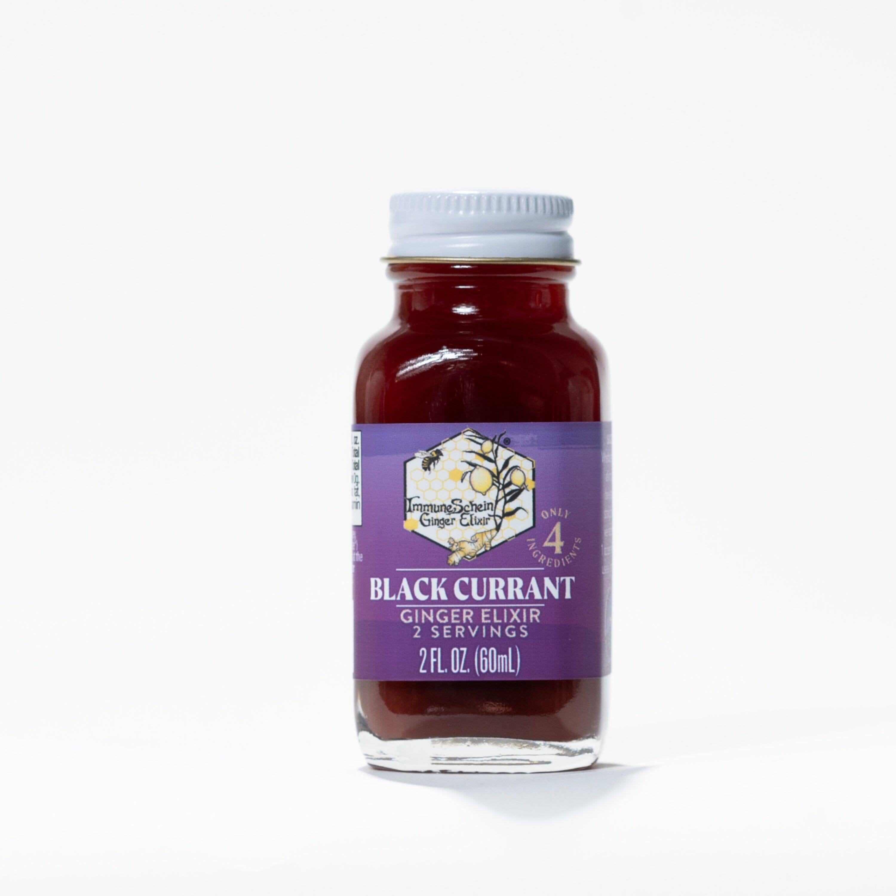 Black Currant Ginger Elixir *2021 Good Food Awards Winner* Ginger Elixir ImmuneSchein Ginger Elixirs 2 oz. 