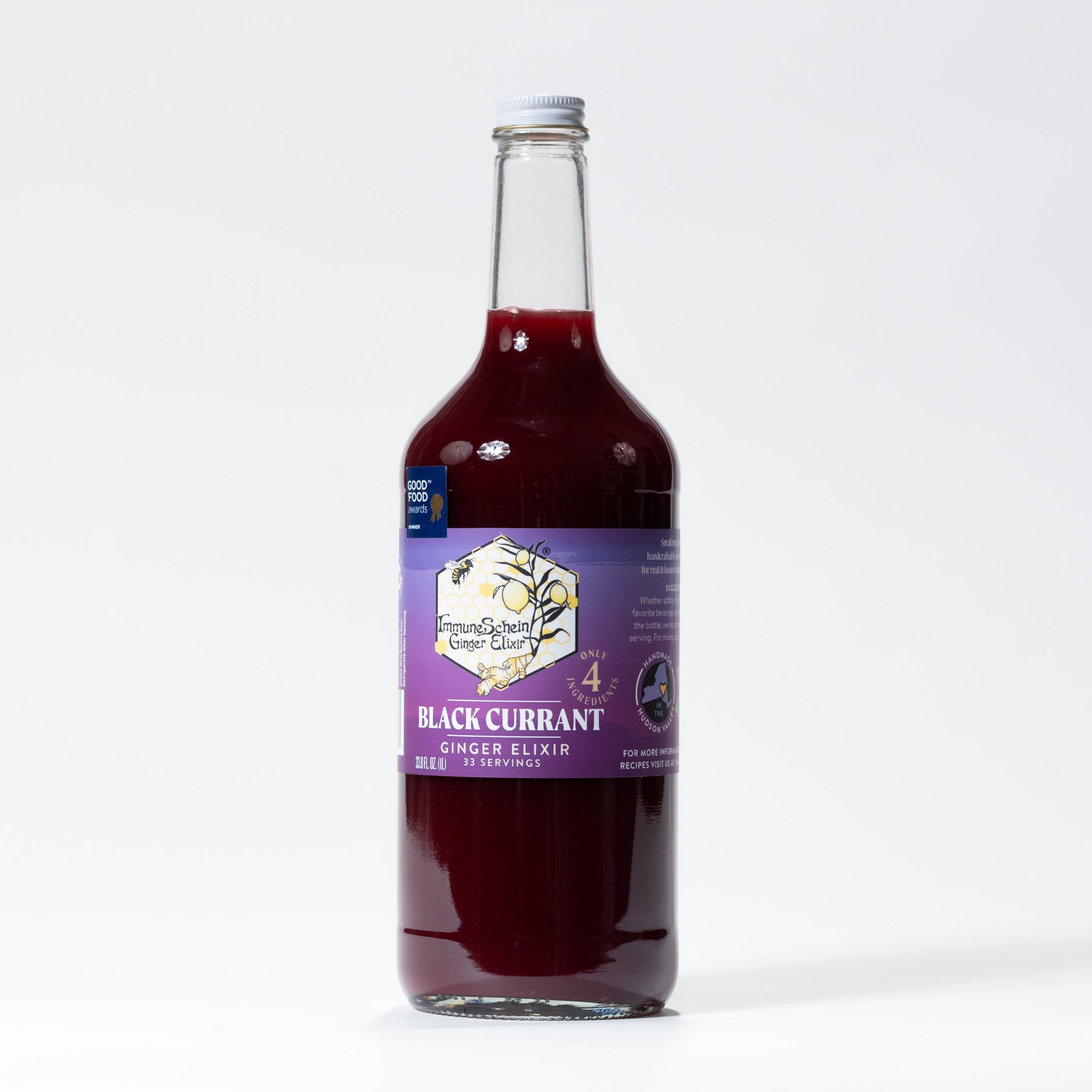 Black Currant Ginger Elixir *2021 Good Food Awards Winner* Ginger Elixir ImmuneSchein Ginger Elixirs 