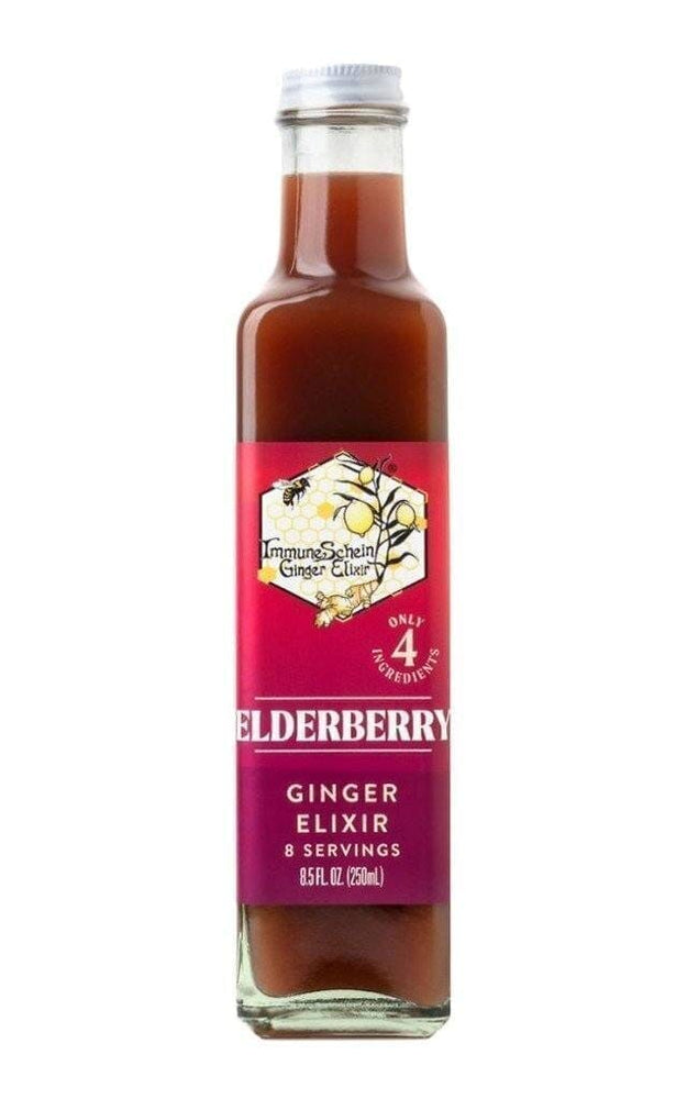 Black Elderberry Ginger Elixir Ginger Elixir ImmuneSchein Ginger Elixirs 8.5 oz. 