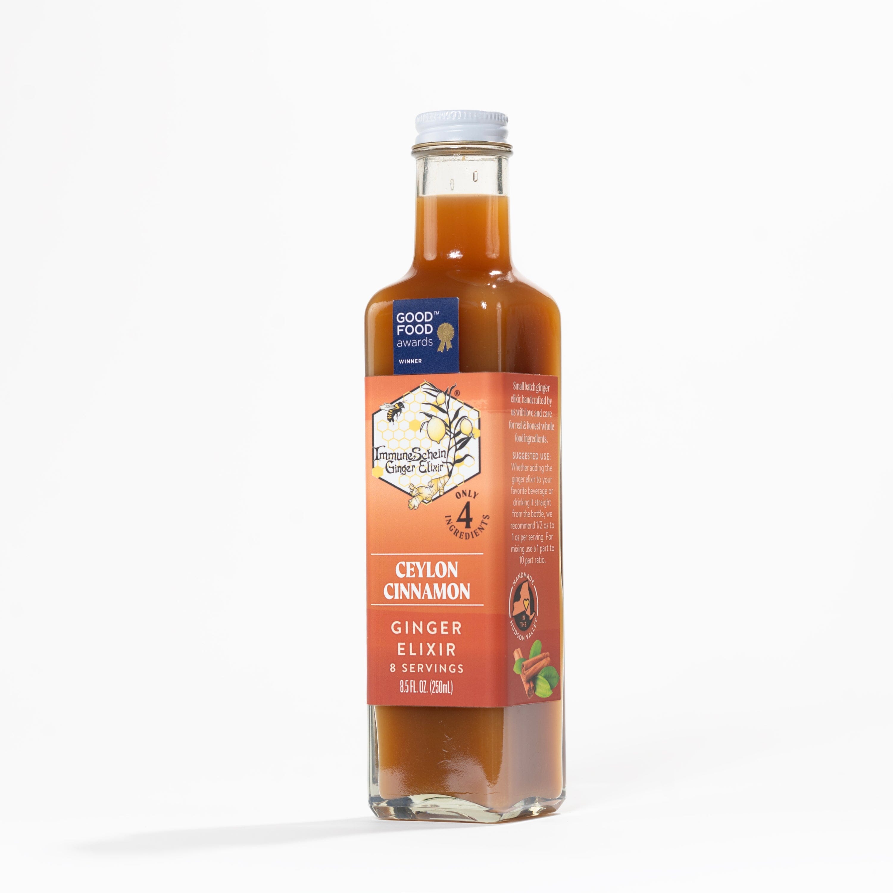 Ceylon Cinnamon Ginger Elixir *2021 Good Food Awards Winner* Ginger Elixir ImmuneSchein Ginger Elixirs 