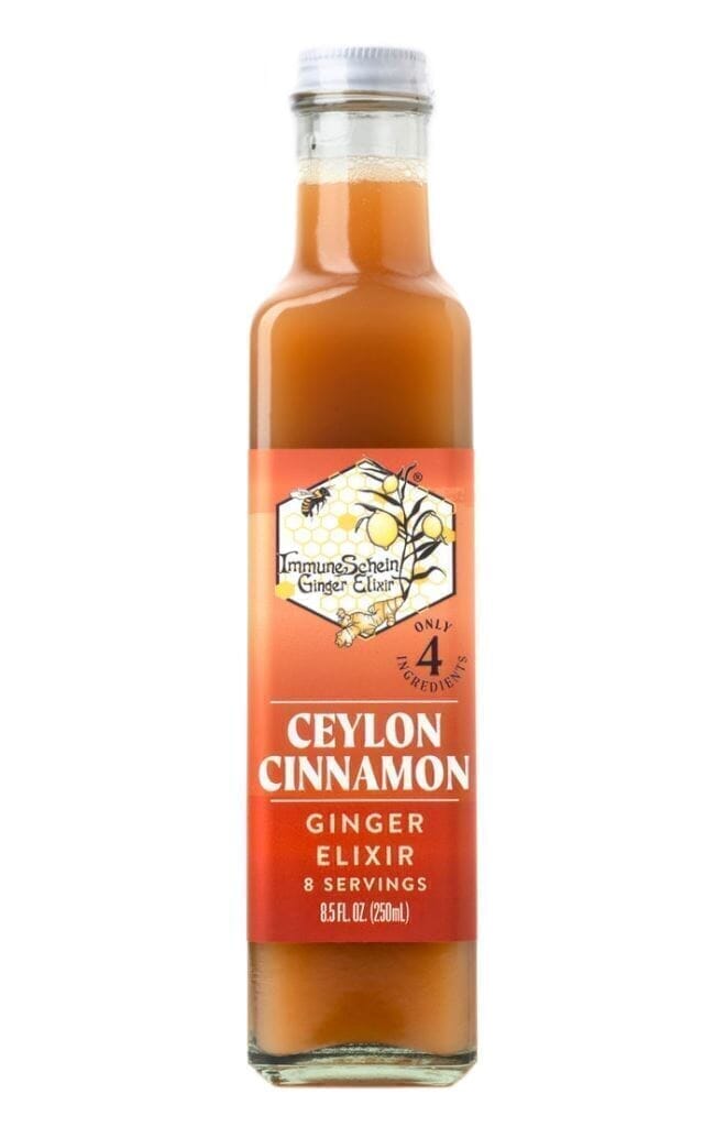 Ceylon Cinnamon Ginger Elixir *2021 Good Food Awards Winner* Ginger Elixir ImmuneSchein Ginger Elixirs 8.5 oz. 