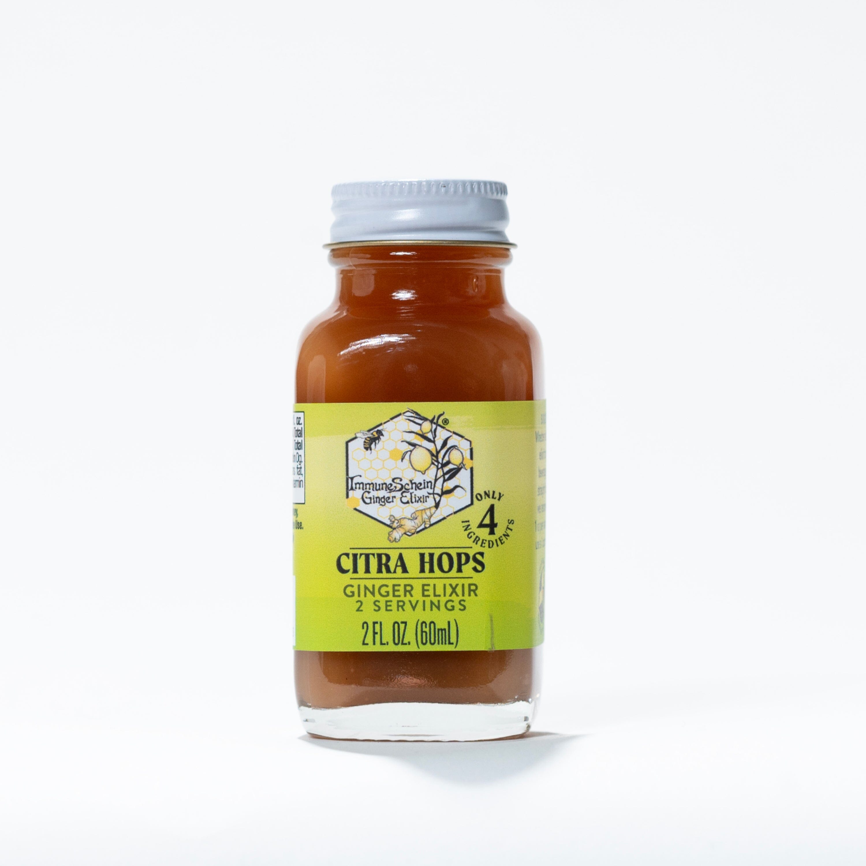 Citra Hops Ginger Elixir *2021 Good Food Awards Finalist* Ginger Elixir ImmuneSchein Ginger Elixirs 2.0 oz. 