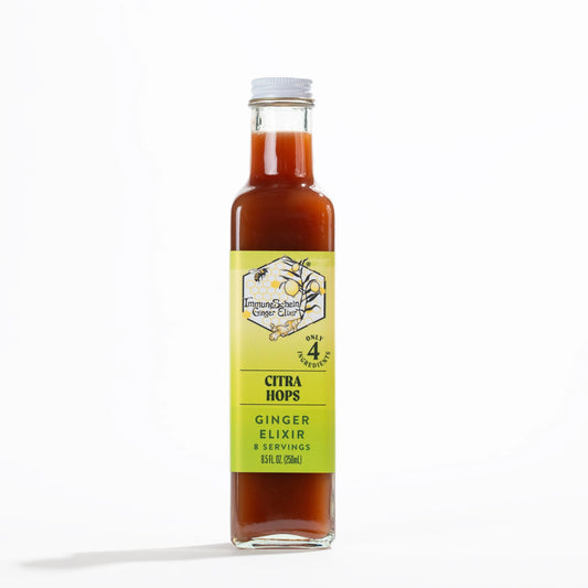 Citra Hops Ginger Elixir *2021 Good Food Awards Finalist* Ginger Elixir ImmuneSchein Ginger Elixirs 8.5 oz. 