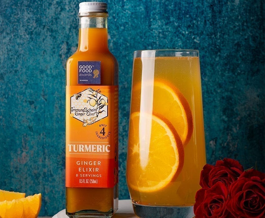 Golden Turmeric Ginger Elixir - *2019 Good Food Awards Winner* Ginger Elixir ImmuneSchein Ginger Elixirs 