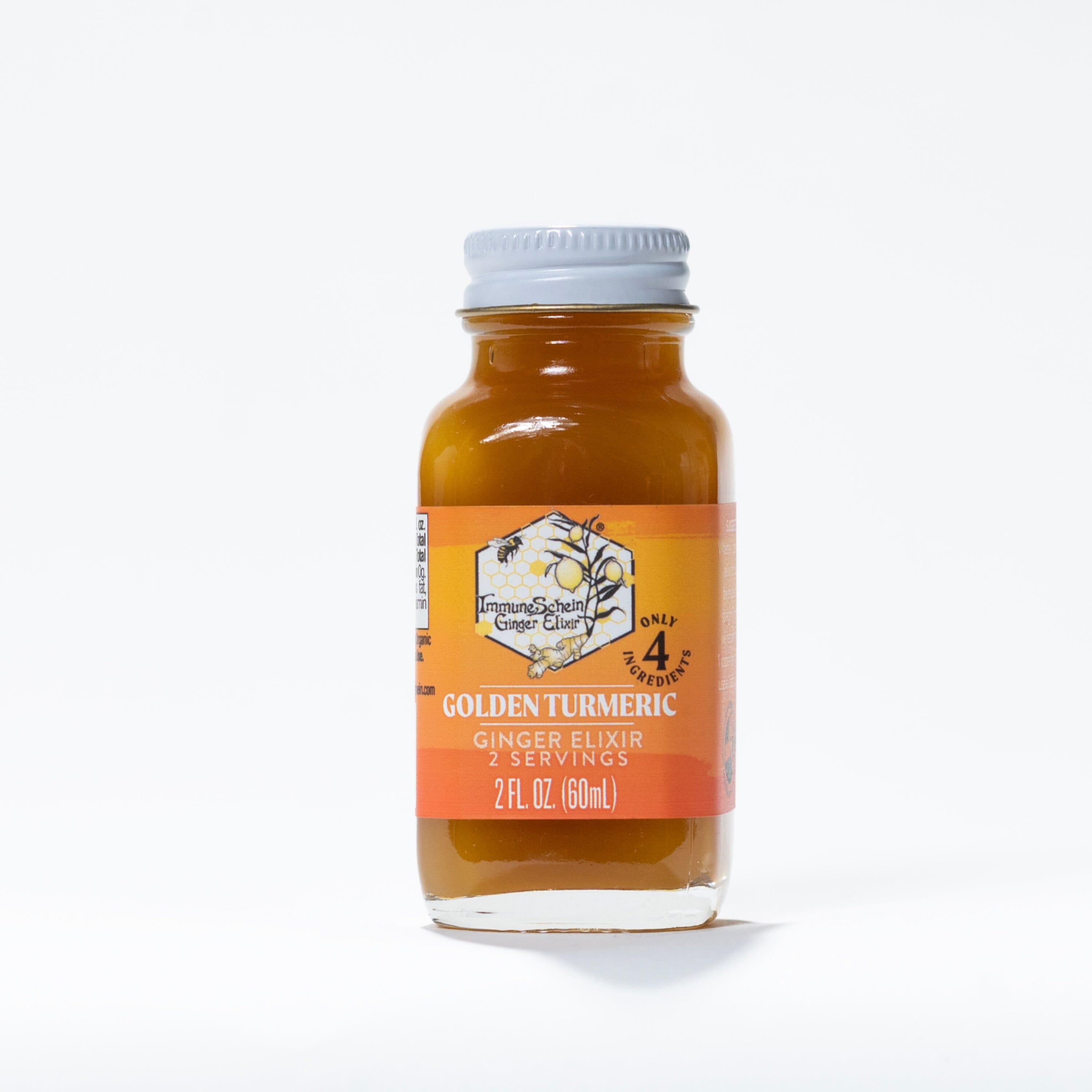 Golden Turmeric Ginger Elixir - *2019 Good Food Awards Winner* Ginger Elixir ImmuneSchein Ginger Elixirs 2.0 oz. 