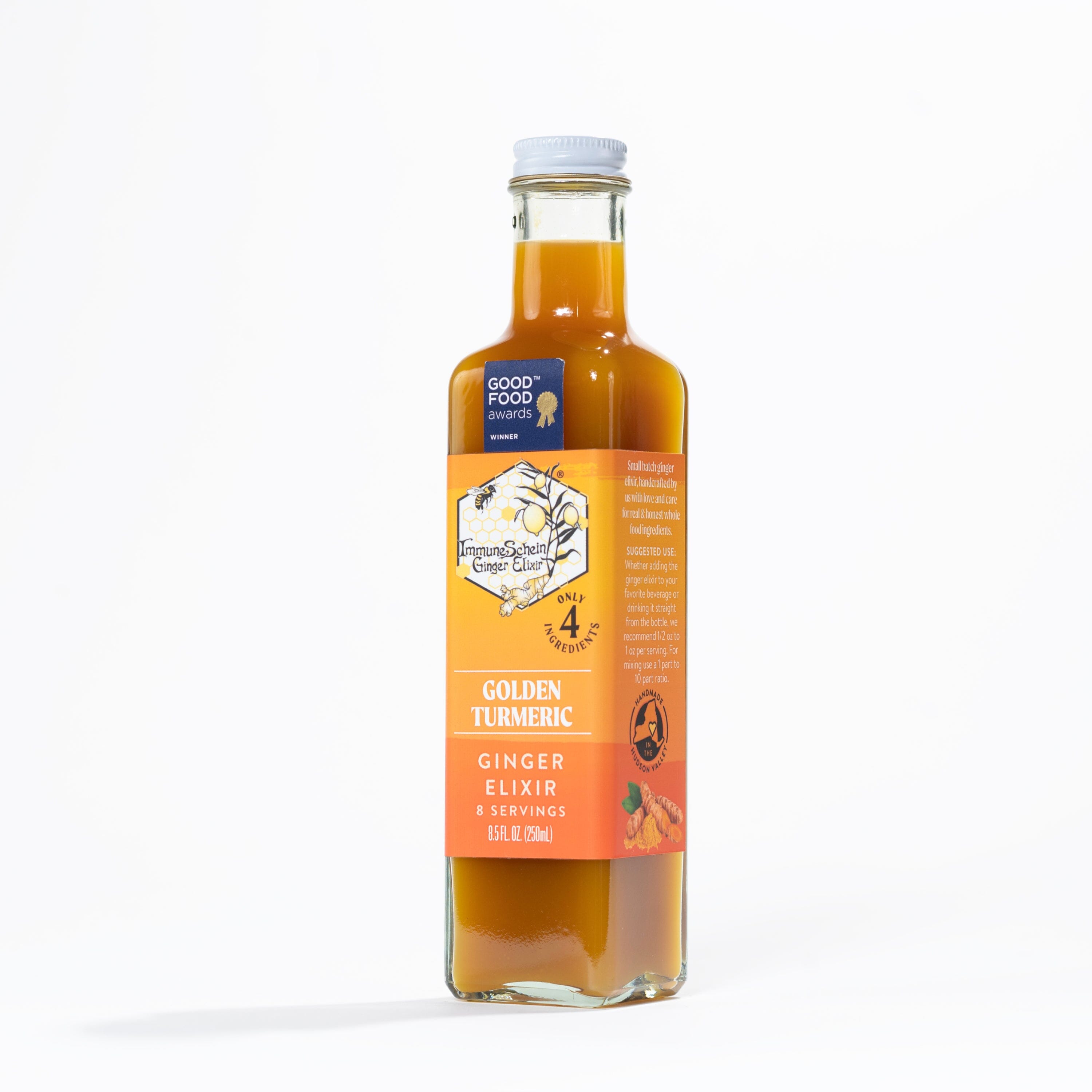 Golden Turmeric Ginger Elixir - *2019 Good Food Awards Winner* Ginger Elixir ImmuneSchein Ginger Elixirs 