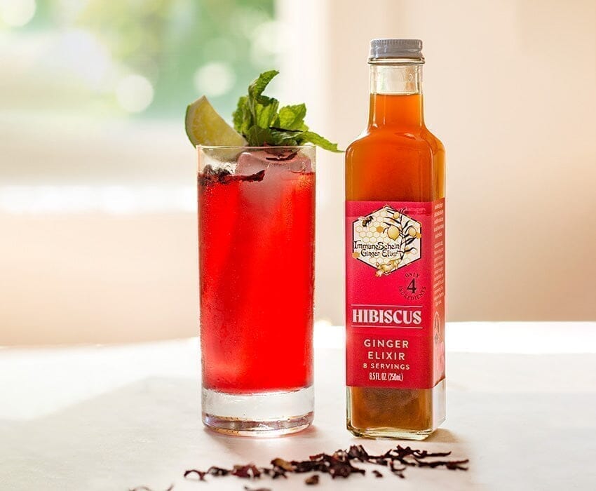 Hibiscus Flower Ginger Elixir - ImmuneSchein Ginger Elixir  