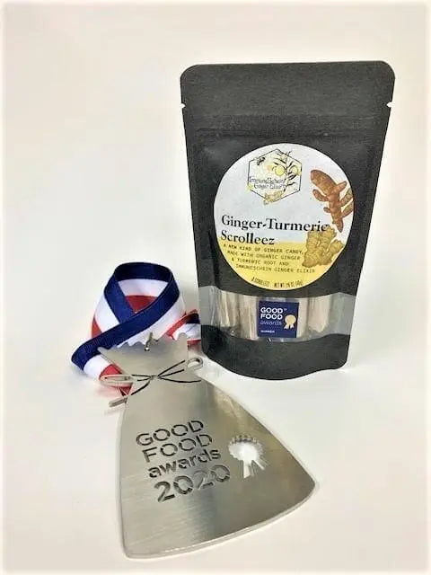 ImmuneSchein's Ginger Turmeric Scrolleez *2020 Good Food Awards Winner* - ImmuneSchein Scrolleez  