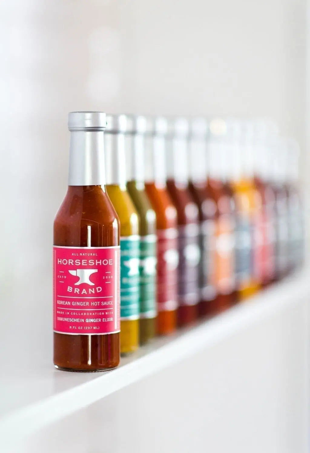 Korean Ginger Hot Sauce - Collaboration with Horseshoe Brand Hot Sauce ImmuneSchein Ginger Elixirs 