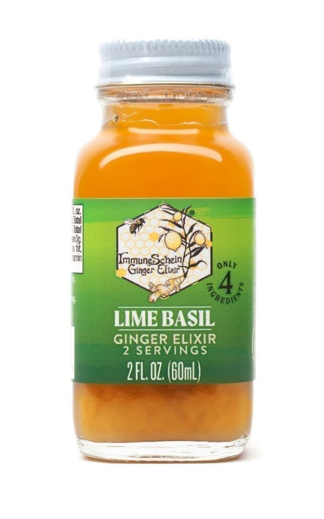 
                  
                    Lime Basil Ginger Elixir Ginger Elixir ImmuneSchein Ginger Elixirs 2.0 oz. 
                  
                