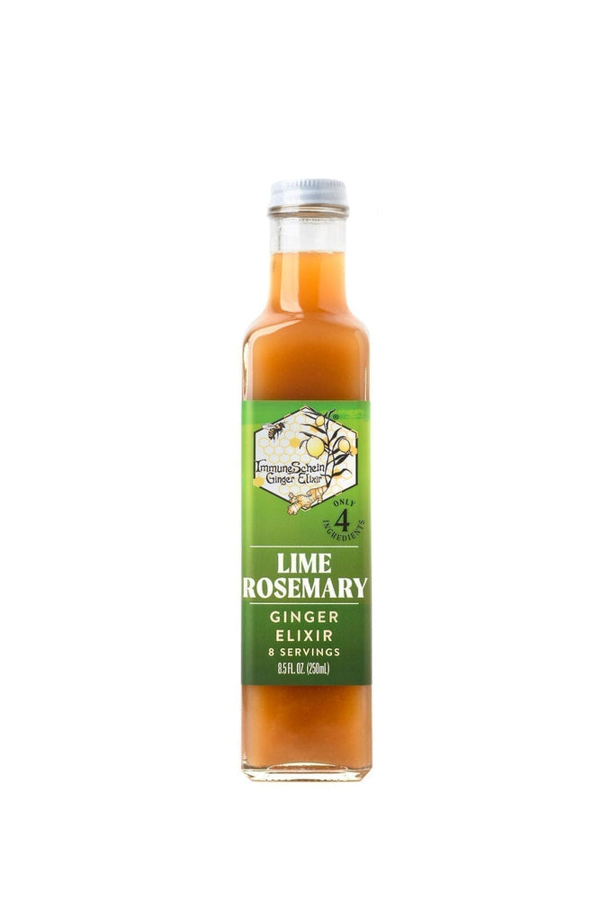 Lime Rosemary Ginger Elixir Ginger Elixir ImmuneSchein Ginger Elixirs 8.5 oz 