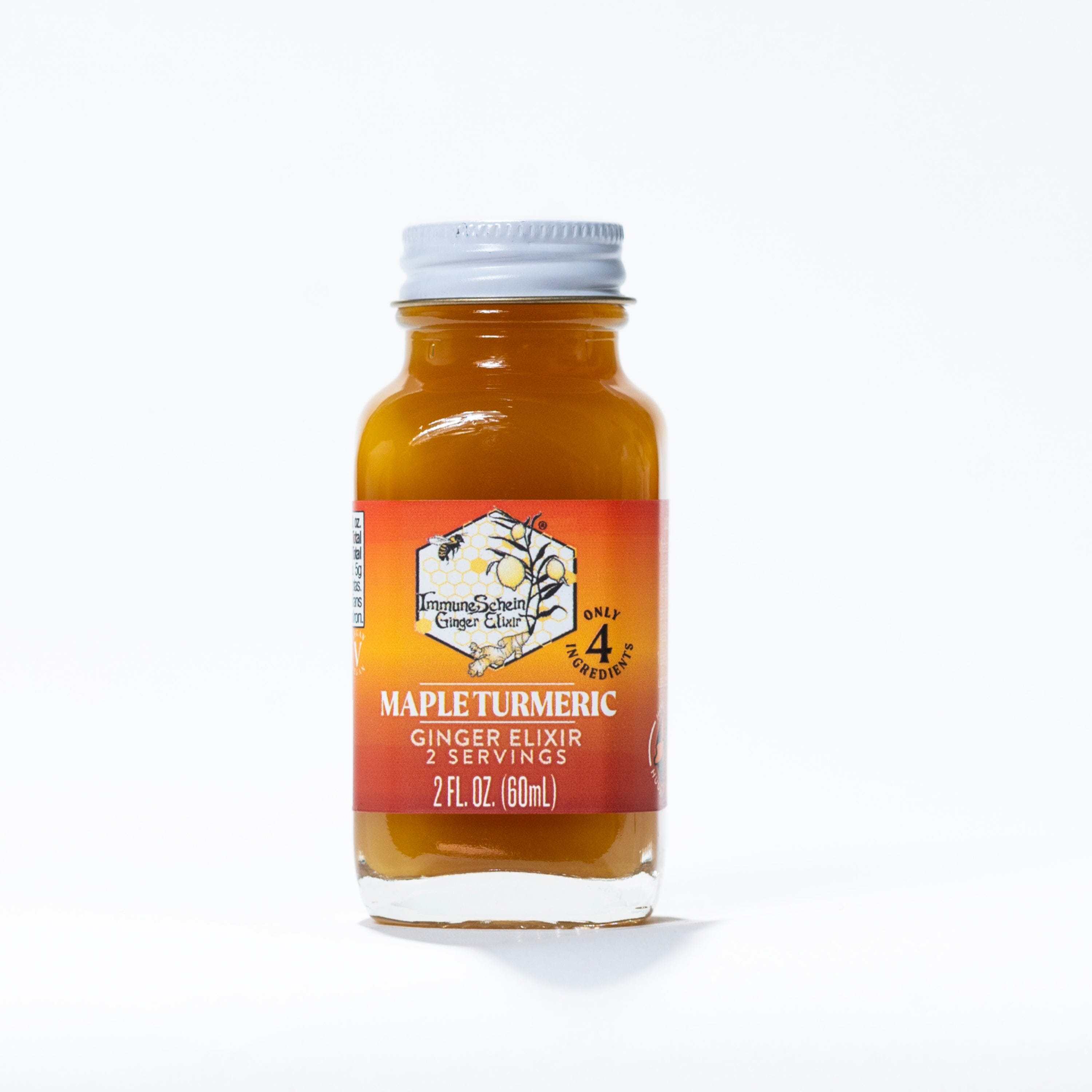 Maple Turmeric Ginger Elixir Ginger Elixir ImmuneSchein Ginger Elixirs 2.0 oz. 