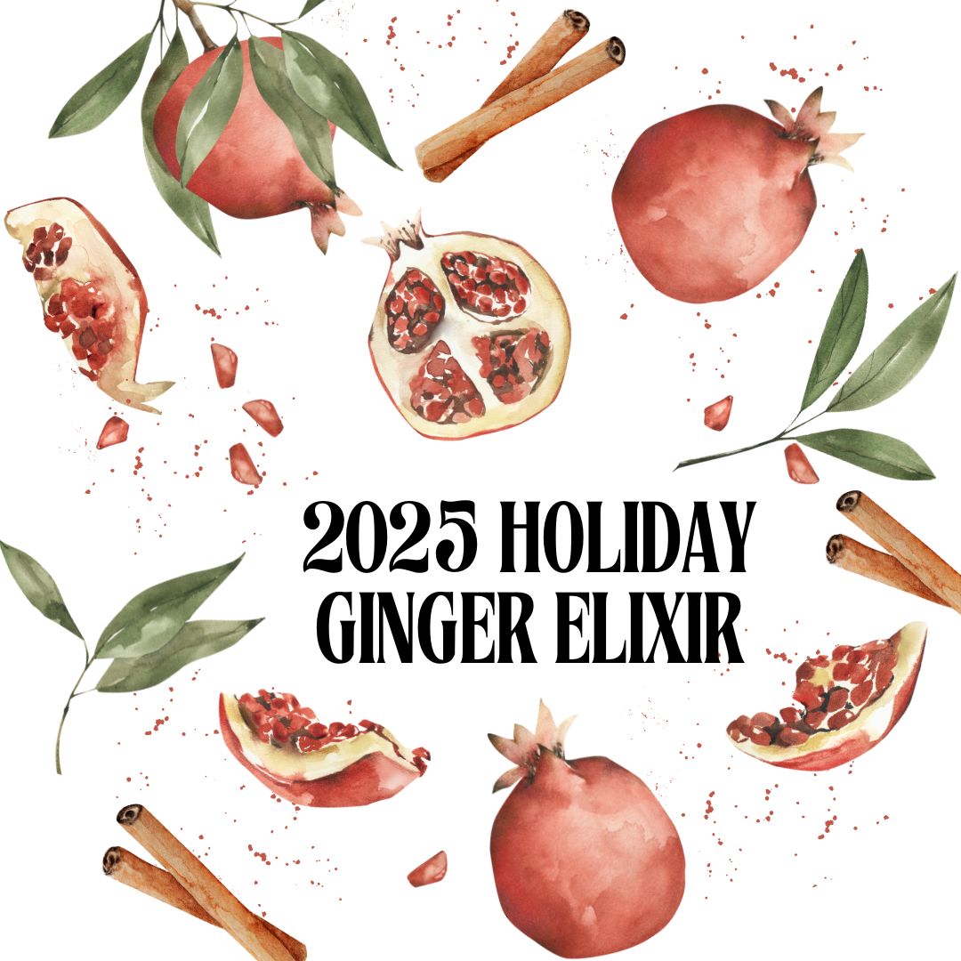 Pomegranate Ceylon Cinnamon Ginger Elixir, Limited 2025 Holiday Edition - ImmuneSchein Ginger Elixir  