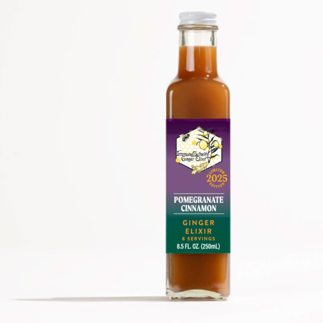 Pomegranate Ceylon Cinnamon Ginger Elixir, Limited 2025 Holiday Edition - ImmuneSchein Ginger Elixir  